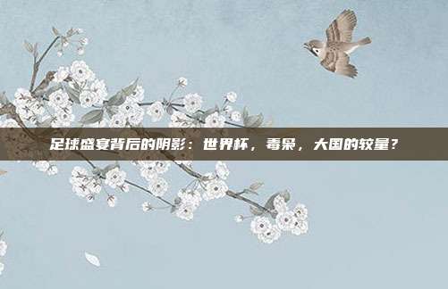 足球盛宴背后的阴影：世界杯，毒枭，大国的较量？