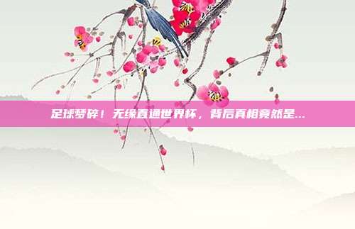 足球梦碎！无缘直通世界杯，背后真相竟然是...
