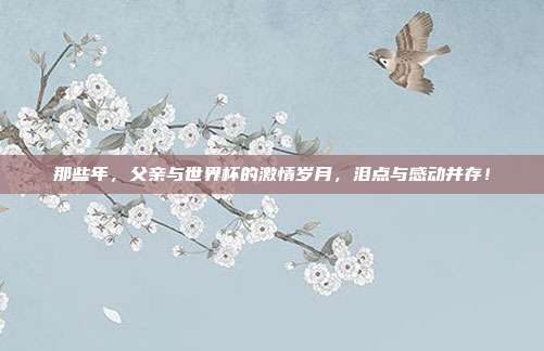 那些年，父亲与世界杯的激情岁月，泪点与感动并存！