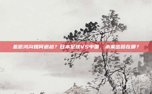 差距鸿沟如何逾越？日本足球VS中国，未来出路在哪？