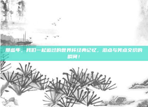 那些年，我们一起追过的世界杯经典记忆，泪点与笑点交织的瞬间！