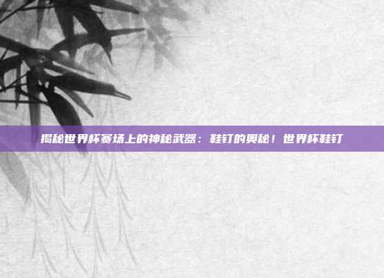 揭秘世界杯赛场上的神秘武器：鞋钉的奥秘！世界杯鞋钉