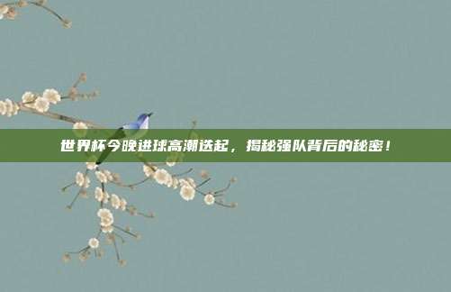 世界杯今晚进球高潮迭起，揭秘强队背后的秘密！