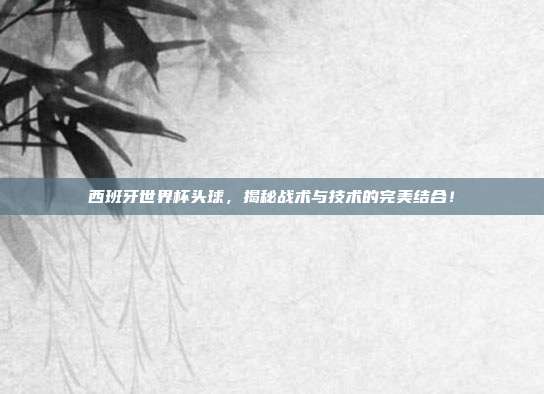 西班牙世界杯头球，揭秘战术与技术的完美结合！