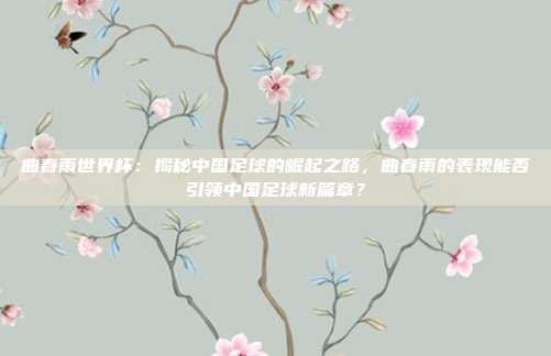 曲春雨世界杯：揭秘中国足球的崛起之路，曲春雨的表现能否引领中国足球新篇章？