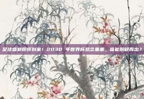 足球盛宴即将到来！2030 年世界杯悬念重重，谁能脱颖而出？