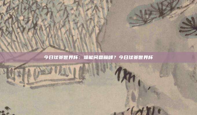 今日球赛世界杯：谁能问鼎巅峰？今日球赛世界杯