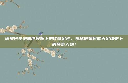德罗巴在法国世界杯上的传奇足迹，揭秘他如何成为足球史上的传奇人物！