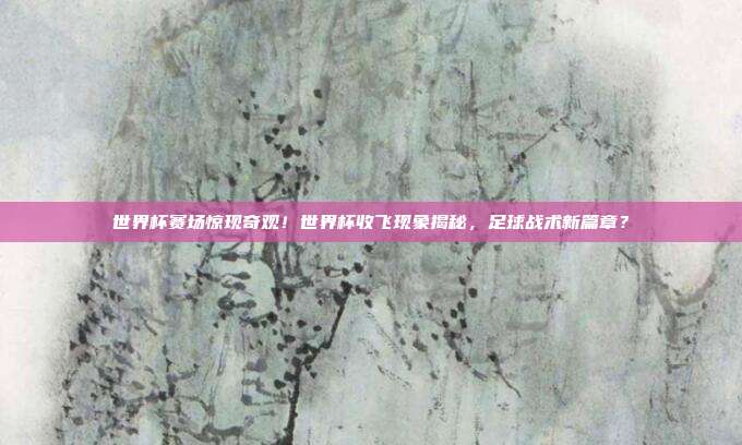 世界杯赛场惊现奇观！世界杯收飞现象揭秘，足球战术新篇章？