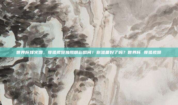 世界杯烽火燃，搜狐视频独揽精彩瞬间！你准备好了吗？世界杯 搜狐视频