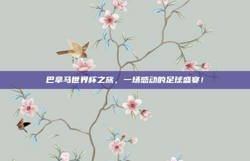 巴拿马世界杯之旅，一场感动的足球盛宴！