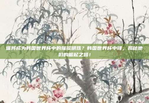 谁将成为韩国世界杯中的璀璨明珠？韩国世界杯中锋，揭秘他们的崛起之路！