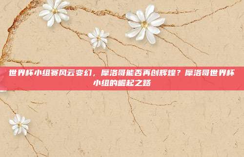 世界杯小组赛风云变幻，摩洛哥能否再创辉煌？摩洛哥世界杯小组的崛起之路