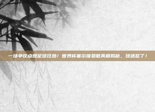 一场争议点燃足球狂热！世界杯塞尔维亚脏真相揭秘，球迷怒了！