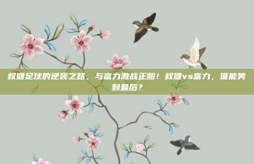 权健足球的逆袭之路，与富力激战正酣！权健vs富力，谁能笑到最后？