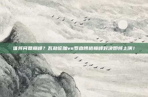 谁将问鼎巅峰？瓦勒伦加vs罗森博格巅峰对决即将上演！