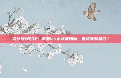 网球巅峰对决!李娜VS小威廉姆斯,谁将笑到最后?