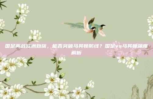 国足再战欧洲劲旅，能否突破马其顿防线？国足vs马其顿深度解析