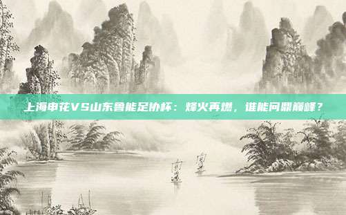 上海申花VS山东鲁能足协杯：烽火再燃，谁能问鼎巅峰？