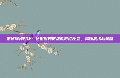 足球巅峰对决：比利时如何战胜哥伦比亚，揭秘战术与策略