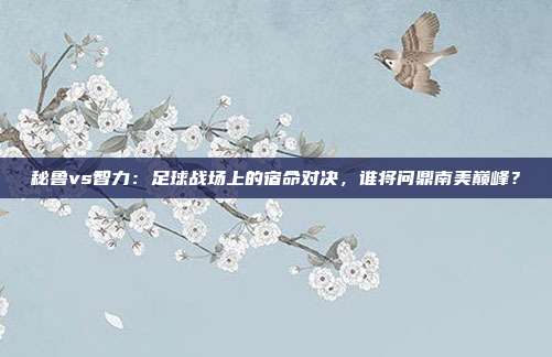 秘鲁vs智力:足球战场上的宿命对决,谁将问鼎南美巅峰?
