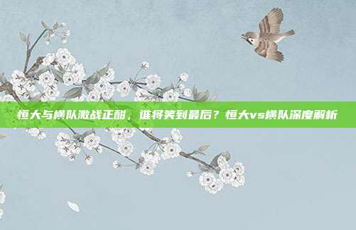 恒大与横队激战正酣，谁将笑到最后？恒大vs横队深度解析