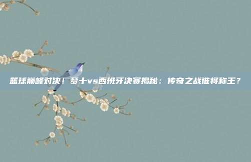 篮球巅峰对决!梦十vs西班牙决赛揭秘:传奇之战谁将称王?