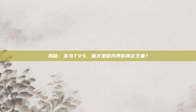揭秘：圣马丁VS，谁才是时尚界的真正王者？