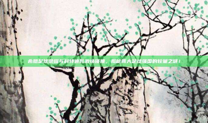 希腊足球荣耀与科特迪瓦激情碰撞,揭秘两大足球强国的较量之谜!