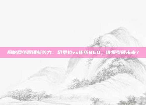 揭秘网络营销新势力：切索拉vs传统SEO，谁将引领未来？