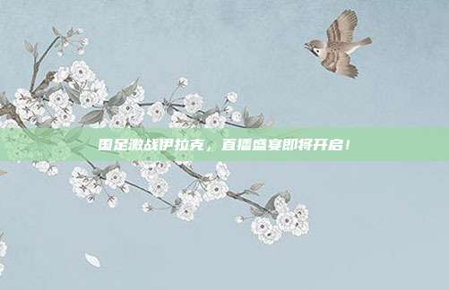 国足激战伊拉克，直播盛宴即将开启！