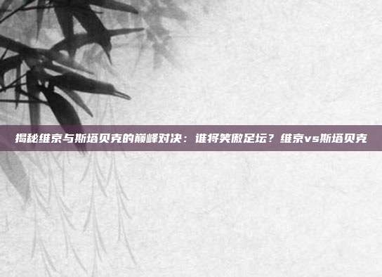 揭秘维京与斯塔贝克的巅峰对决:谁将笑傲足坛?维京vs斯塔贝克
