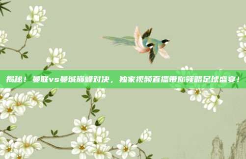 揭秘！曼联vs曼城巅峰对决，独家视频直播带你领略足球盛宴！