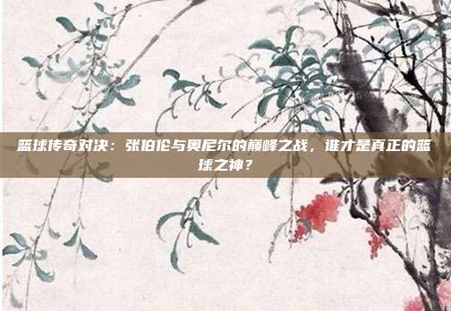 篮球传奇对决:张伯伦与奥尼尔的巅峰之战,谁才是真正的篮球之神?