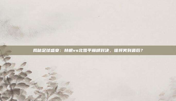 揭秘足球盛宴:赫根vs北雪平巅峰对决,谁将笑到最后?