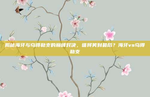 揭秘海牙与乌得勒支的巅峰对决，谁将笑到最后？海牙vs乌得勒支