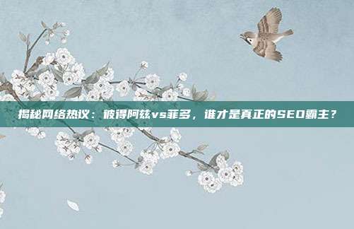 揭秘网络热议：彼得阿兹vs菲多，谁才是真正的SEO霸主？