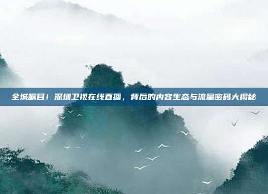 全城瞩目！深圳卫视在线直播，背后的内容生态与流量密码大揭秘