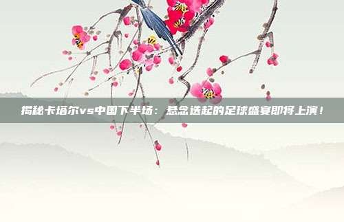 揭秘卡塔尔vs中国下半场：悬念迭起的足球盛宴即将上演！