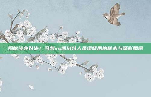 揭秘经典对决！马刺vs凯尔特人录像背后的秘密与精彩瞬间