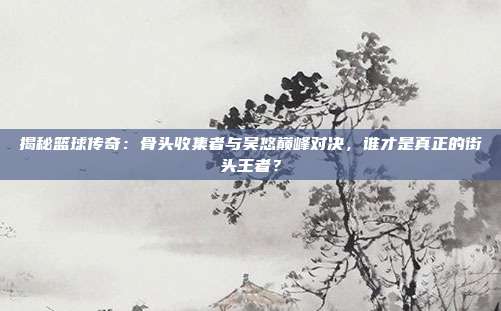 揭秘篮球传奇：骨头收集者与吴悠巅峰对决，谁才是真正的街头王者？