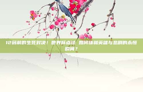 12码前的生死对决！世界杯点球 如何铸就英雄与悲剧的永恒瞬间？