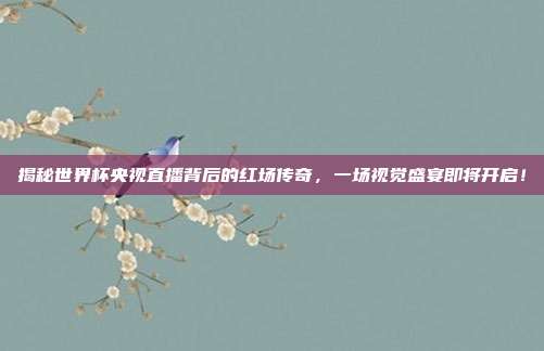 揭秘世界杯央视直播背后的红场传奇，一场视觉盛宴即将开启！