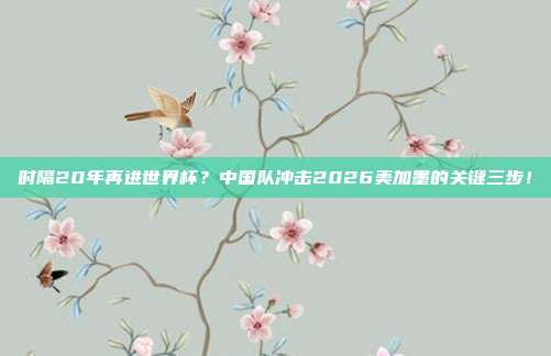 时隔20年再进世界杯？中国队冲击2026美加墨的关键三步！
