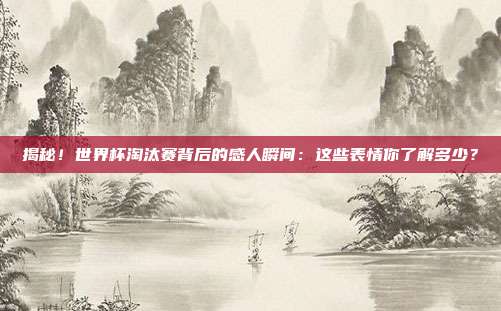 揭秘！世界杯淘汰赛背后的感人瞬间：这些表情你了解多少？