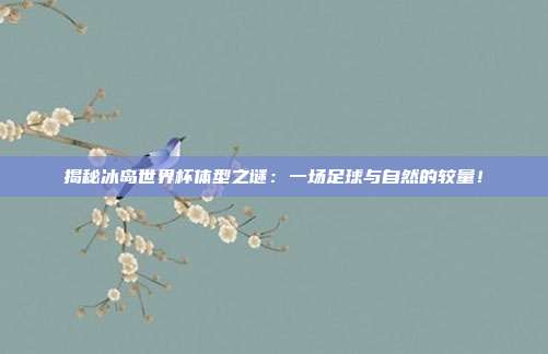 揭秘冰岛世界杯体型之谜：一场足球与自然的较量！