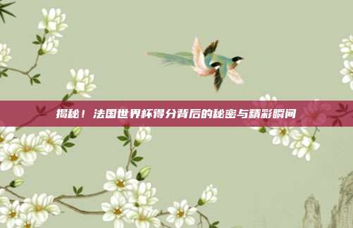 揭秘!法国世界杯得分背后的秘密与精彩瞬间