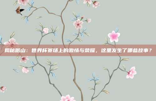 揭秘喀山:世界杯赛场上的激情与荣耀,这里发生了哪些故事?
