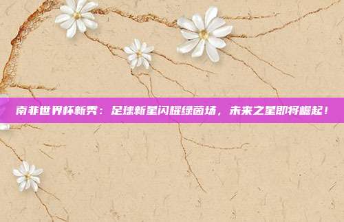 南非世界杯新秀：足球新星闪耀绿茵场，未来之星即将崛起！