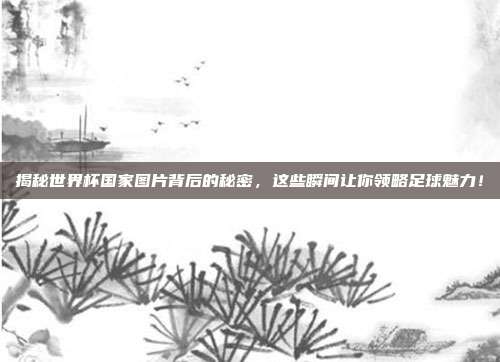 揭秘世界杯国家图片背后的秘密,这些瞬间让你领略足球魅力!